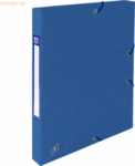 12 x Oxford Sammelbox Top File+ A4 25mm 390g/qm Multistrat blau