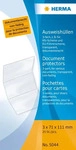 Herma 5044-25, 25 x HERMA Ausweish&uuml;lle 3x71x111mm transparent