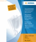 HERMA Ausweish&uuml;lle 155x220mm f&uuml;r Dokumente DIN A5