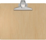 Maul Klemmbrett MAULtilia A4quer Lindenholz Klemmweite 2cm
