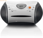 Lenco LENCO SCD-24 Stereo UKW-Radio mit CD-Player, wei&szlig;/schwarz