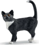 Schleich Spielzeugfigur Katze stehend.