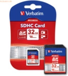 Verbatim Speicherkarte SD HC 32GB Class 10