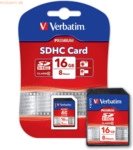 Verbatim Speicherkarte SD HC 16GB Class 10