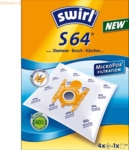 Swirl Staubsaugerbeutel S 64 MicroPor VE=4 St&uuml;ck