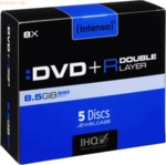Intenso International Intenso DVD+R 8,5GB 08x Speed Double Layer Jewel