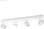 Signify Philips Clockwork LED Spot 4flg 2000lm WarmGlowDimmen Wei&szlig;