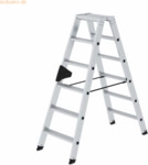 Munk Stehleiter 40228 beidseitig 2x6 Stufen