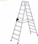 Munk Stehleiter 40228 beidseitig 2x10 Stufen