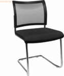 2 x Topstar Besucherstuhl Visit NV490 G200 Freischwinger 20 schwarz