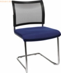 2 x Topstar Besucherstuhl Visit NV490 G260 Freischwinger 20 blau