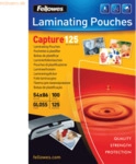 Fellowes Laminierfolien Capture 54x86mm 125mic VE=100 St&uuml;ck gl&auml;nzend