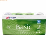 Fripa Toilettenpapier Basic 1510805 2-lagig 250 Blatt wei&szlig; 8 Rollen