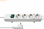 Brennenstuhl Steckdosenleiste Comfort-Line 4-Fach wei&szlig;