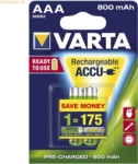 Varta Power Akku Micro NiMH 1,2V 800mAh VE=2 St&uuml;ck