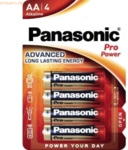 Panasonic Batterie Pro Power Alkaline AA/LR06 Mignon 4 St&uuml;ck