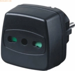 Brennenstuhl Reisestecker-Adapter Italien/Schutzkontakt schwarz