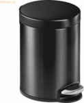 Durable Treteimer Metall Rund 5 5 Liter anthrazit