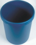 Helit Papierkorb rund 30l blau
