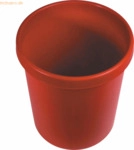 Helit Gro&szlig;-Papierkorb mit Rand 30l rot