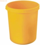 Han Papierkorb Standard mit Griffmulden 30 Liter gelb