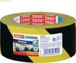 6 x Tesa Markierungsklebeband tesa Signal Premium 50mmx66m gelb/schwar