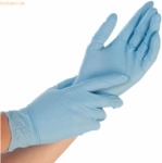 10 x Hygonorm Nitril-Handschuh Safe Fit puderfrei L 24cm blau VE=200 S
