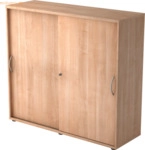 mcbuero.de Schiebet&uuml;renschrank Serie 9 3OH BxTxH 120x40x110cm Griff BM
