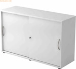 mcbuero.de Schiebet&uuml;rschrank Derie 9 2 OH BxTxH 120x40x74,8cm Griff BM