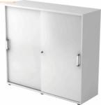 mcbuero.de Schiebet&uuml;renschrank Serie 9 3OH BxTxH 120x40x110cm Griff CE