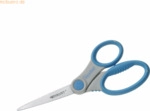 Westcott Schere Microban Softgrip 18,0 cm grau/blau