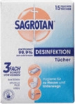 Sagrotan Feuchttuch zur Desinfektion - 15 St&uuml;ck einzeln verpackt.
