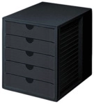 Han B&uuml;robox A4 5 Sch&uuml;be schwarz