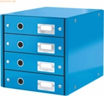 Leitz Schubladenbox 4 F&auml;cher Karton blau