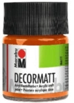 Marabu Decormatt Acryl - Orange 013 50 ml.