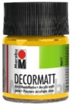 Marabu Decormatt Acryl - Mittelgelb 021 50 ml.