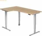 mcbuero.de Sitz-Steh-Winkeltisch elektrisch 200x120 -128,5cm 90 Grad E