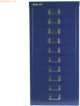 Bisley Schubladenschrank Basis A4 10 Sch&uuml;be oxfordblau