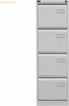 Bisley H&auml;ngeregistraturschrank Light 4 Sch&uuml;be 1-bahnig lichtgrau