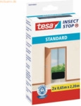 15 x Tesa Fliegengitter tesa Insect Stop Standard f&uuml;r T&uuml;ren 0,65x2,20m