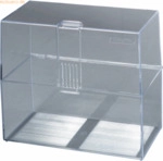 4 x Herlitz Karteikasten Profiline A6 quer transparent