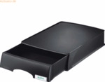 Leitz Briefablage Plus A4 mit Schublade schwarz