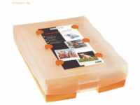Han Lernsystem Croco 2-6-19 inkl. 100 Karten und 1 Bleistift orange/tr