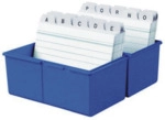 Han Karteikartenbox A6 quer 300 Karten blau