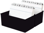 Han Karteikartenbox A7 quer 300 Karten schwarz