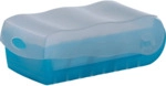 Han Karteibox Croco A8 quer max. 500 Karten blau/transparent