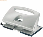 Leitz Doppellocher 40 Blatt mit Anschlagschiene grau