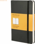 Moleskine Notizbuch Classic A6 96 Blatt liniert schwarz