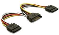 Delock Kabel Power SATA 15pin Stecker -> 2xSATA 15pin Buchse HDD