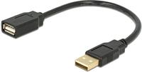 Delock Delock Verl&auml;ngerungskabel USB 2.0 A-A 15 cm Stecker / Buchse